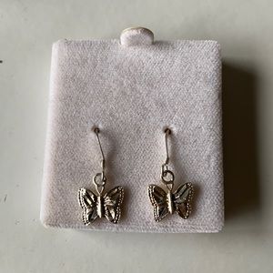 Silver Butterfly Earrings
